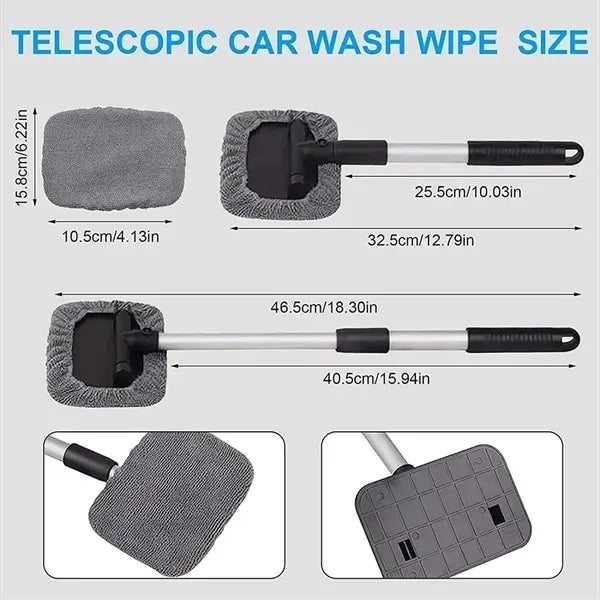 Car Cleaning Window Tool Windshield Cleaner with Microfiber
