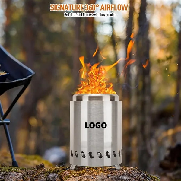 5.5 in mini Stainless Steel Tabletop Fire Pit
