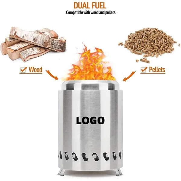 5.5 in mini Stainless Steel Tabletop Fire Pit
