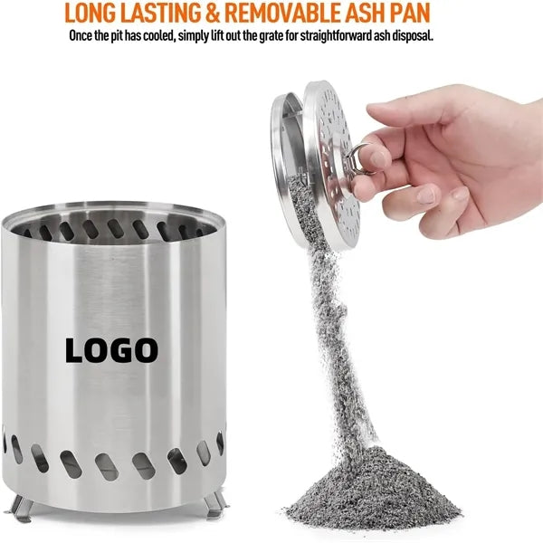 5.5 in mini Stainless Steel Tabletop Fire Pit