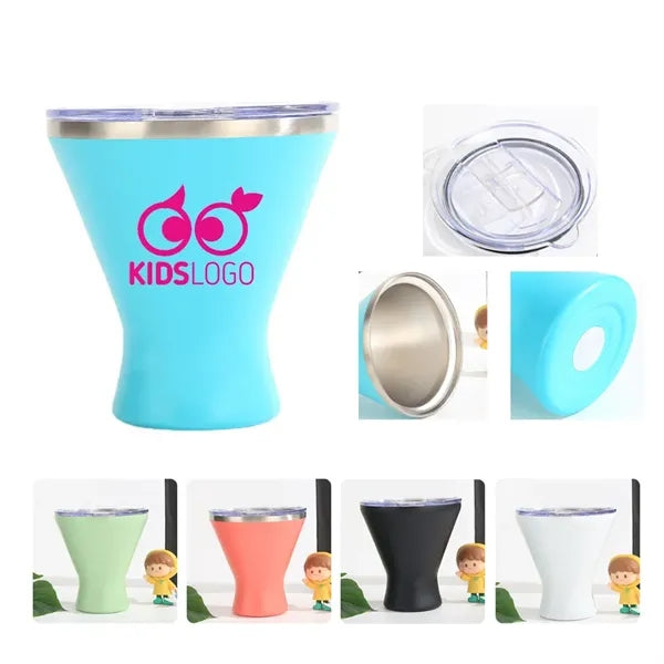 10oz Stainless Steel Martini Tumbler with Lid