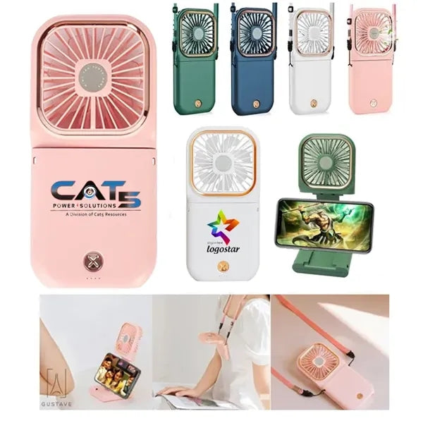 Free Shipping Mini Portable Fan With Power bank