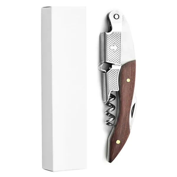Foldable Stainless Steel Wine and Beer Opener with Knife