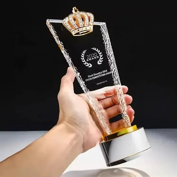 Metal Crystal Clear Award Souvenir Star Trophy