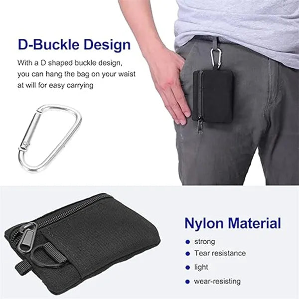 Mini Pouch Outdoor Wallet Portable Key Card Coin Bag Camping