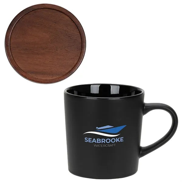 Circo 16 oz Ceramic Mug with Wooden Lid
