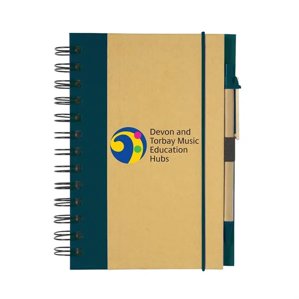 Full color Eco-Inspired Spiral Notebook & Pen