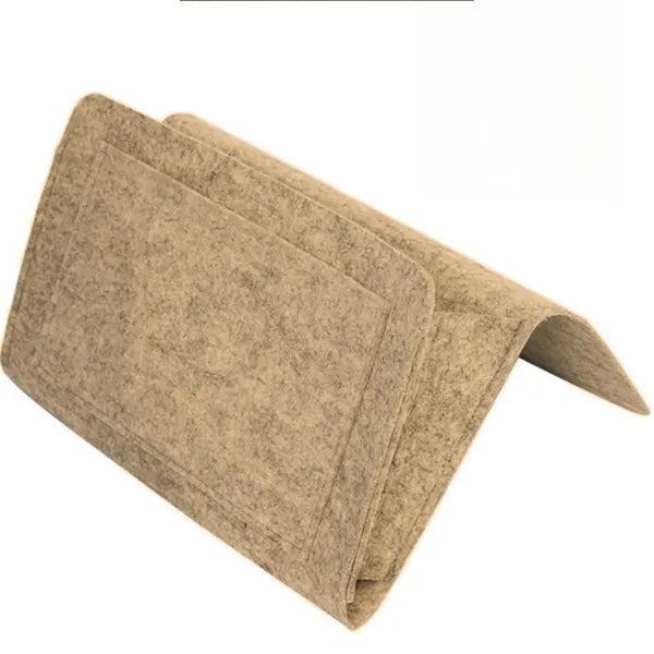 Portable Hanging Felt Headboard Storage Bag With Pocket