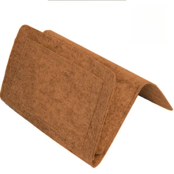 Portable Hanging Felt Headboard Storage Bag With Pocket