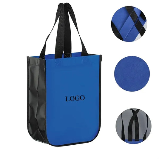 Matte Laminated Designer Tote Bags with Curved Corners