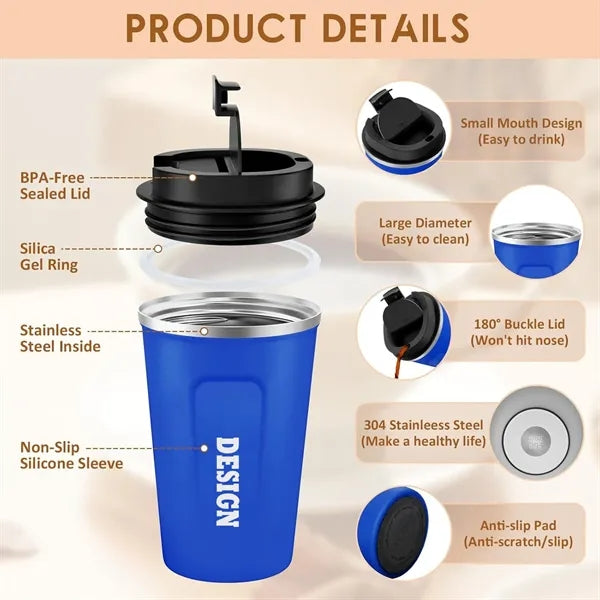 17 OZ Stainless Vacuum Insulated Tumbler Coffee Travel Mug