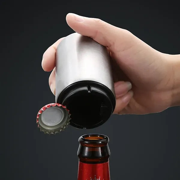 Push Down Magnetic Metal Beer Bottle Opener