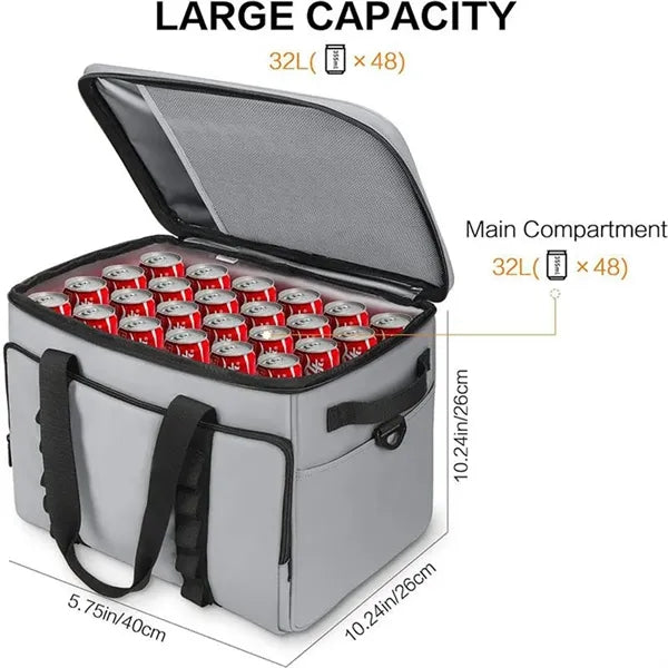 32L Leakproof Insulated Refrigerated Cooler Tote Bag
