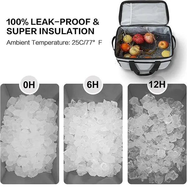 32L Leakproof Insulated Refrigerated Cooler Tote Bag