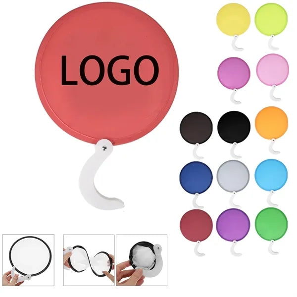 Hand-Held Folding Round Fan