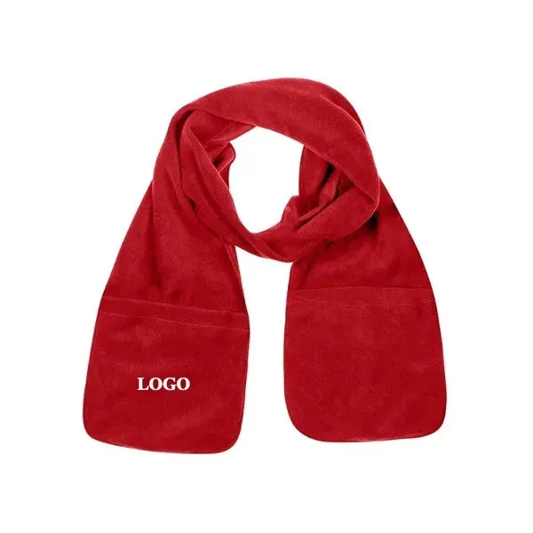 Fleece Scarf With Pockets