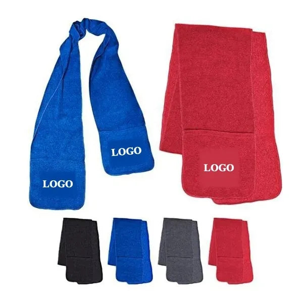 Fleece Scarf With Pockets
