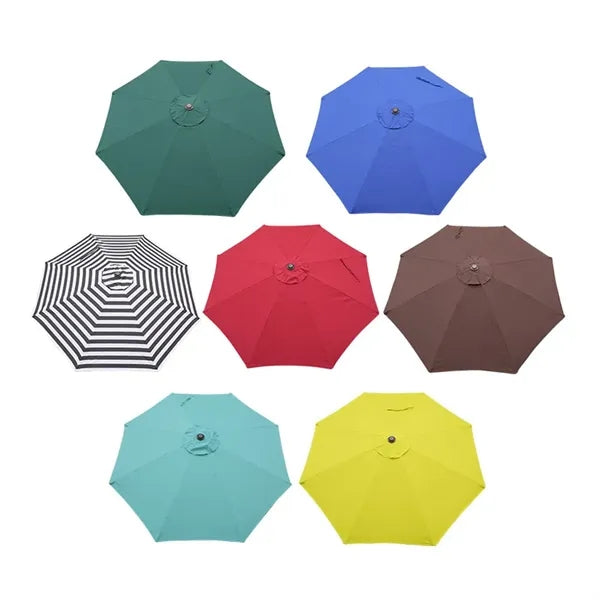 Outdoor Patio Umbrella with Push Button Tilt and Crank