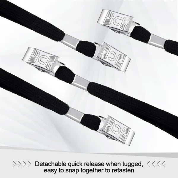 Clear Plastic ID Card Holder with Lanyard