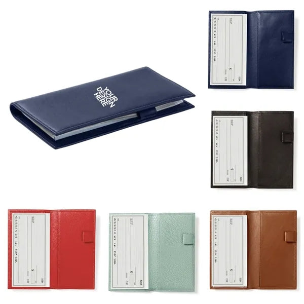 Leather Checkbook Cover w/ Divider
