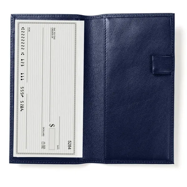 Leather Checkbook Cover w/ Divider
