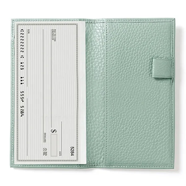 Leather Checkbook Cover w/ Divider