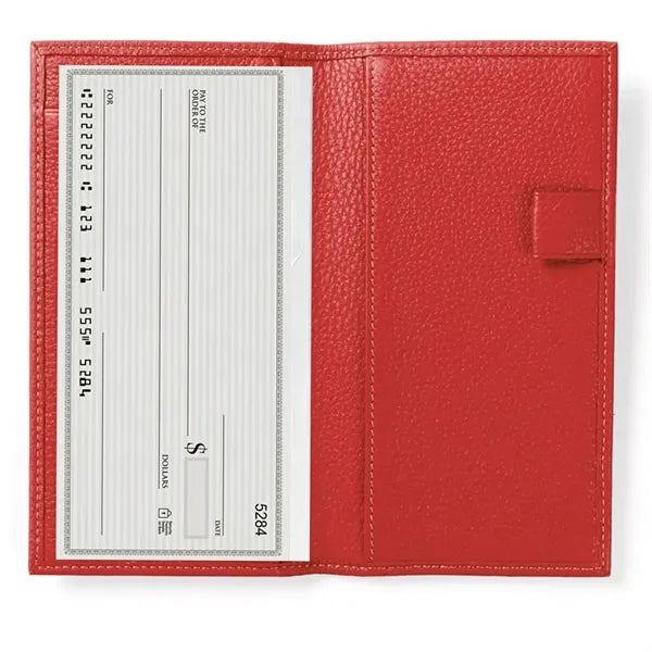 Leather Checkbook Cover w/ Divider