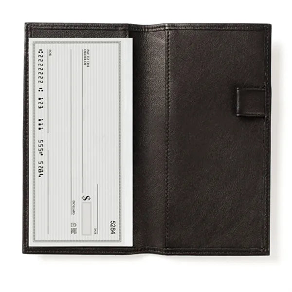 Leather Checkbook Cover w/ Divider