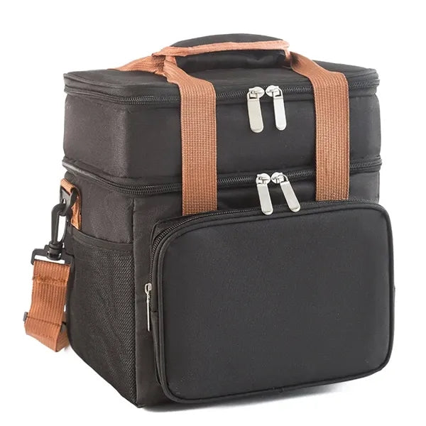 Camping Picnic Insulated Lunch Bag With Double Layer Large
