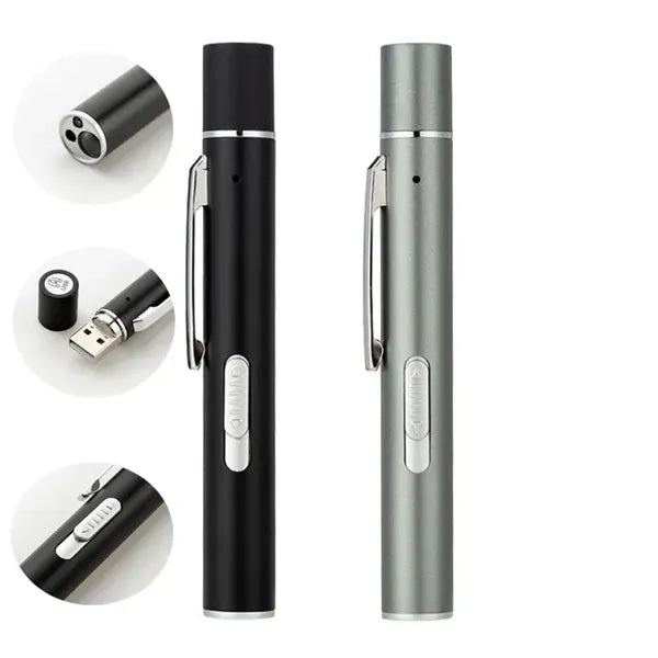 3in1 USB Rechargeable Mini LED Flashlight Pen
