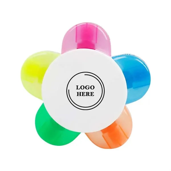 Funny 5 In 1 Flower Shaped Petal Highlighter