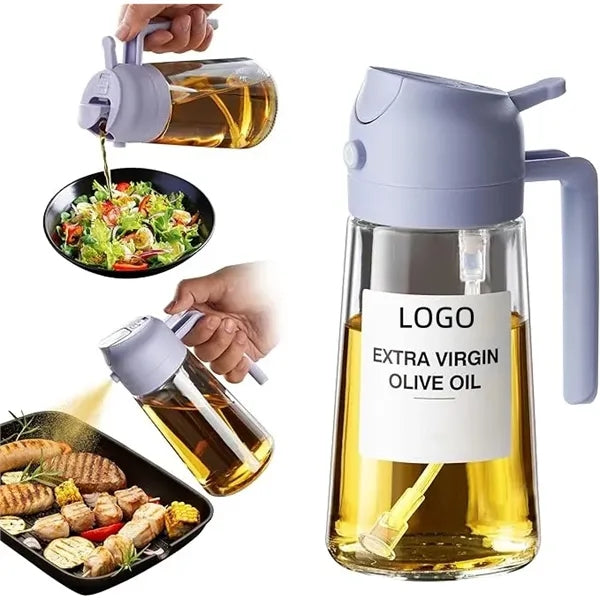 16oz Bottle for Kitchen 2 in 1 Oil Dispenser and Sprayer