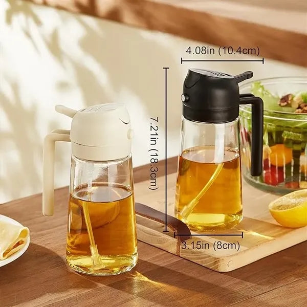 16oz Bottle for Kitchen 2 in 1 Oil Dispenser and Sprayer
