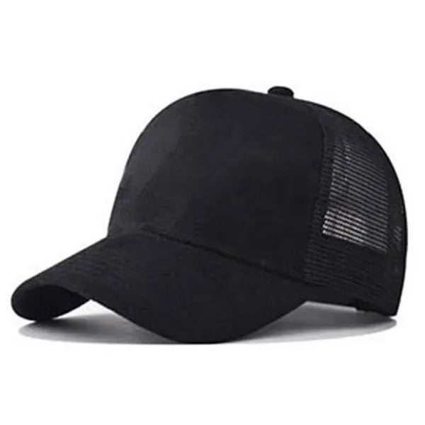 5 Panel Suede Mesh Back Baseball Caps Trucker Hats
