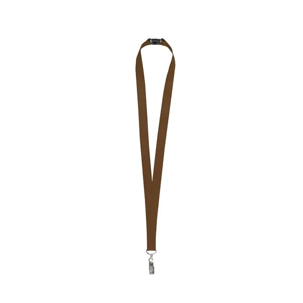 3/4'' Full Color Lanyard w/ Bulldog Clip & Breakaway