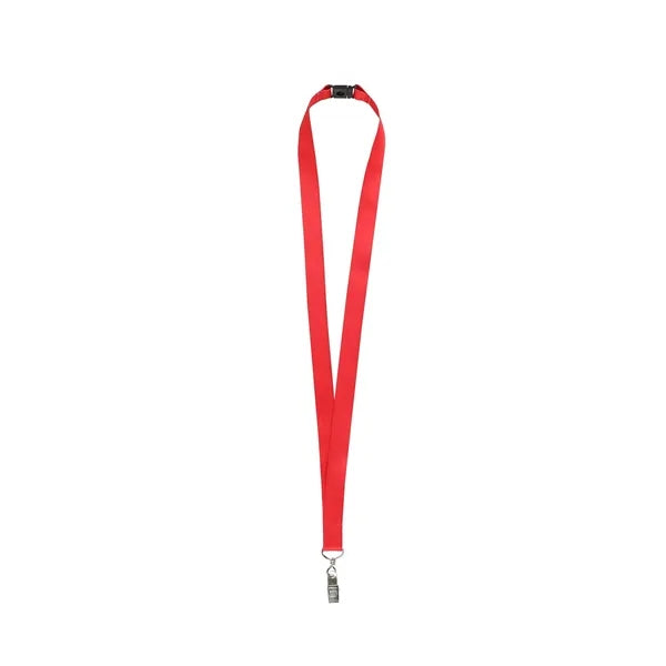 3/4'' Full Color Lanyard w/ Bulldog Clip & Breakaway