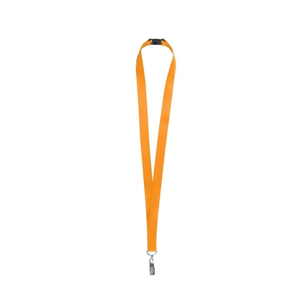 3/4'' Full Color Lanyard w/ Bulldog Clip & Breakaway