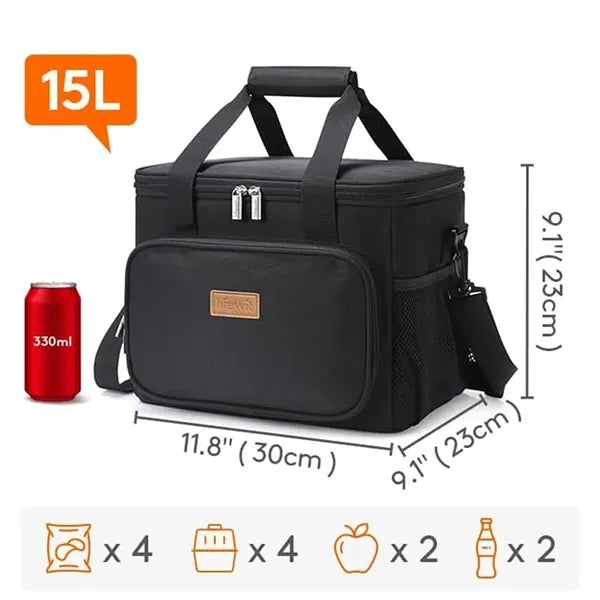 15 L Lunch Bag Insulated Soft Cooler Cooling Tote