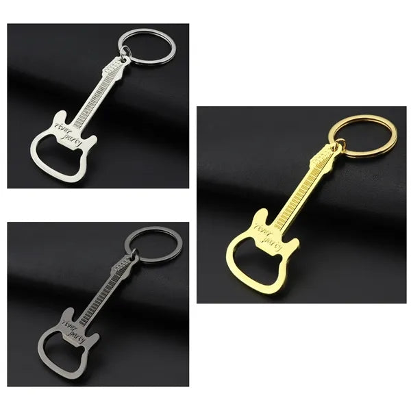 Guitar Bottle Opener Keychain