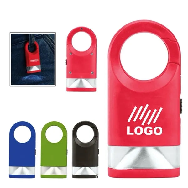 Portable Flashlight With Carabiner Clip