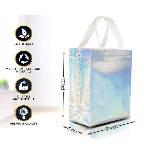 Iridescent Gift Bags Medium Size - 8x4x10