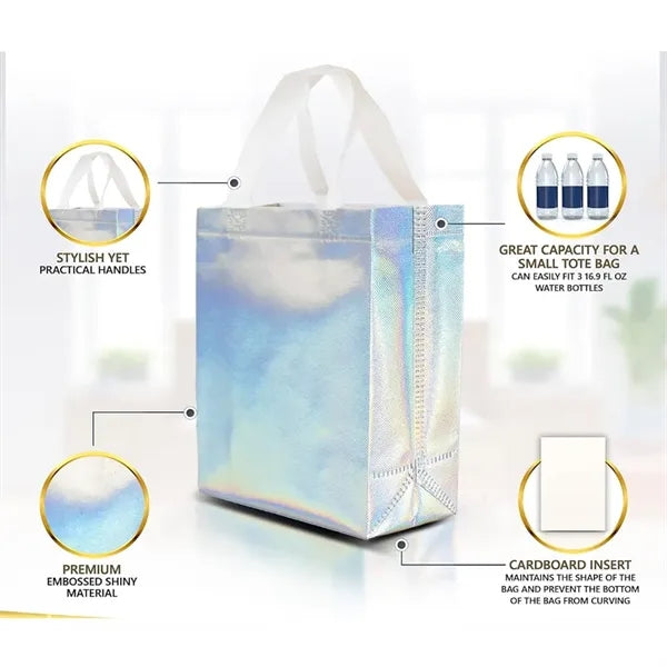 Iridescent Gift Bags Medium Size - 8x4x10