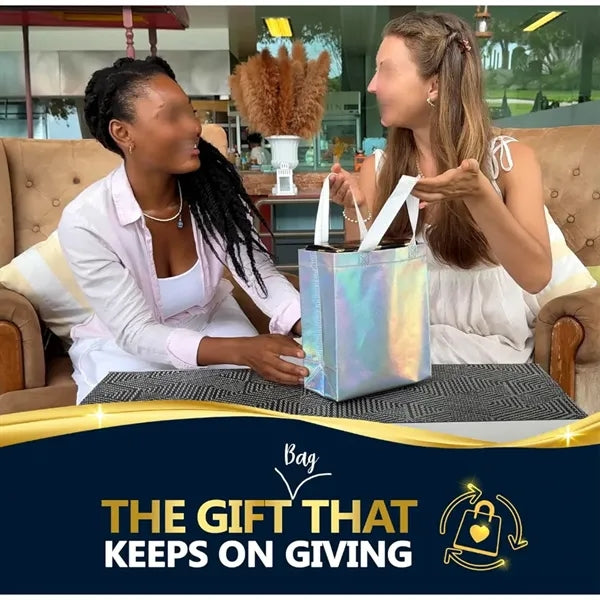Iridescent Gift Bags Medium Size - 8x4x10