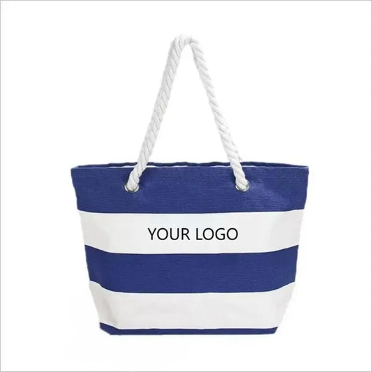 Cotton Canvas Nautical Tote