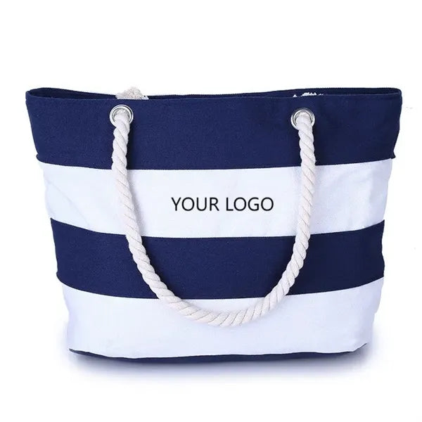 Cotton Canvas Nautical Tote