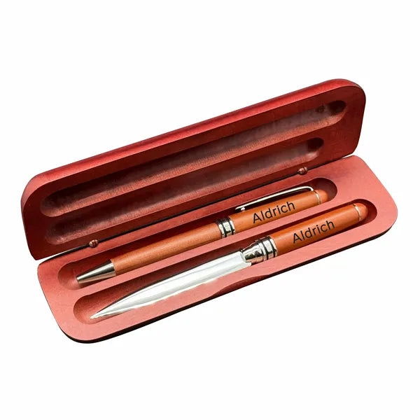 Premade WB02R Wooden Pen Set - Terrific Timber-1C