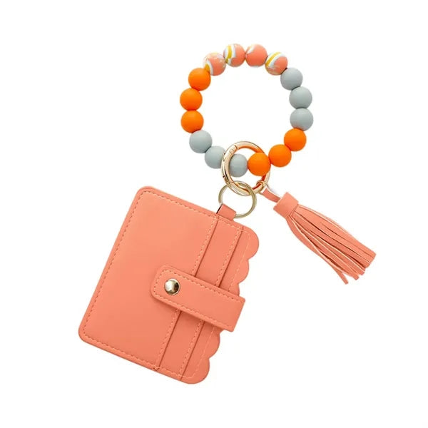 Silicone Bead Credit Card Holder