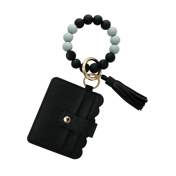 Silicone Bead Credit Card Holder