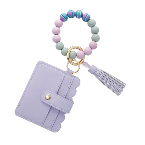 Silicone Bead Credit Card Holder