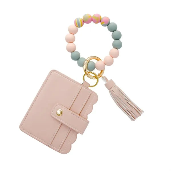 Silicone Bead Credit Card Holder
